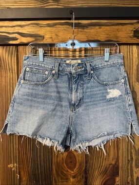 Madewell Relaxed Denim Shorts High-Rise Denim Cutoff Shorts Size 26